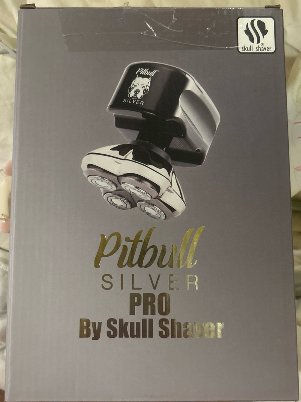 Pitbull Silver Pro By Skull Shaver - Silver and Black Rechargeable new in box